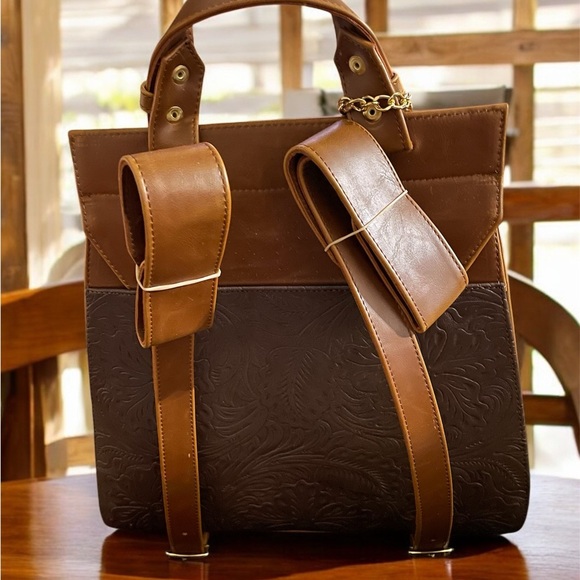 México backpack, Vegan Embroidered Backpack, Floral Backpack, Crafted in Mexico - Picture 3 of 6